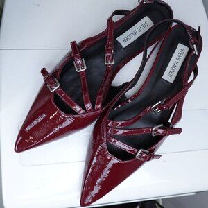 Steve Madden Women's Peony Strappy Pointed Toe Slingback Flats